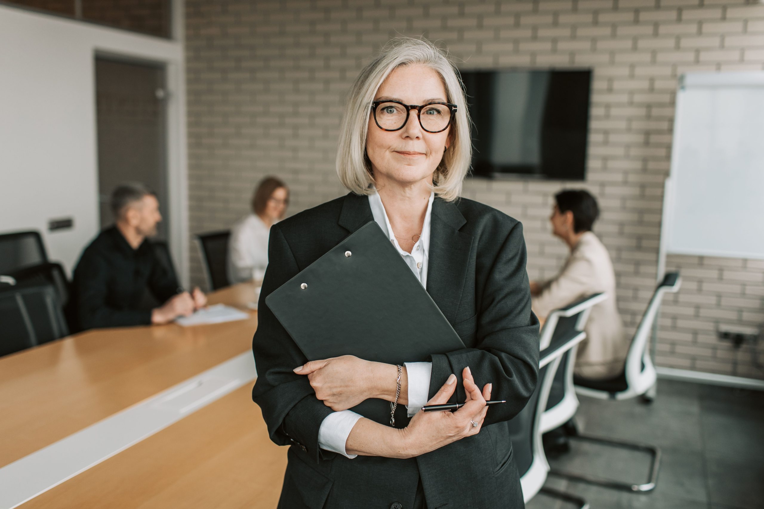 A professional in a refined office setting